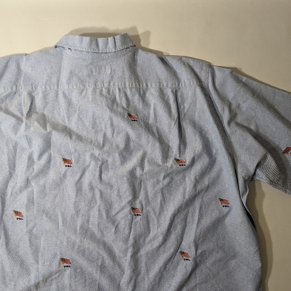 NEW- Polo Ralph Lauren Americana Flag Button Front Shirt Cotton Blue - Picture 9 of 9